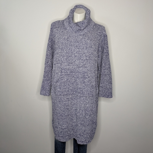 Softies Marshmallow Blue White Cozy Lounge Hoodie Dress 2X/3X - Picture 1 of 7